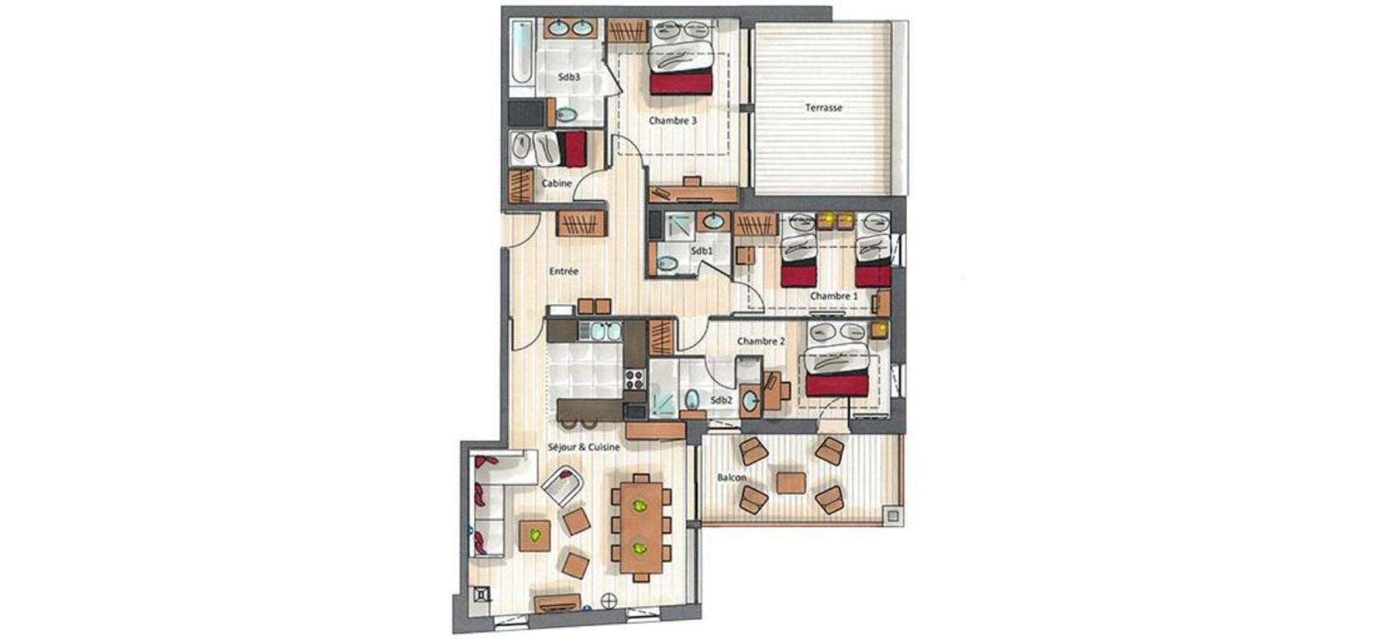 Keystone Lodge By Alpine Resorts Courchevel Rum bild